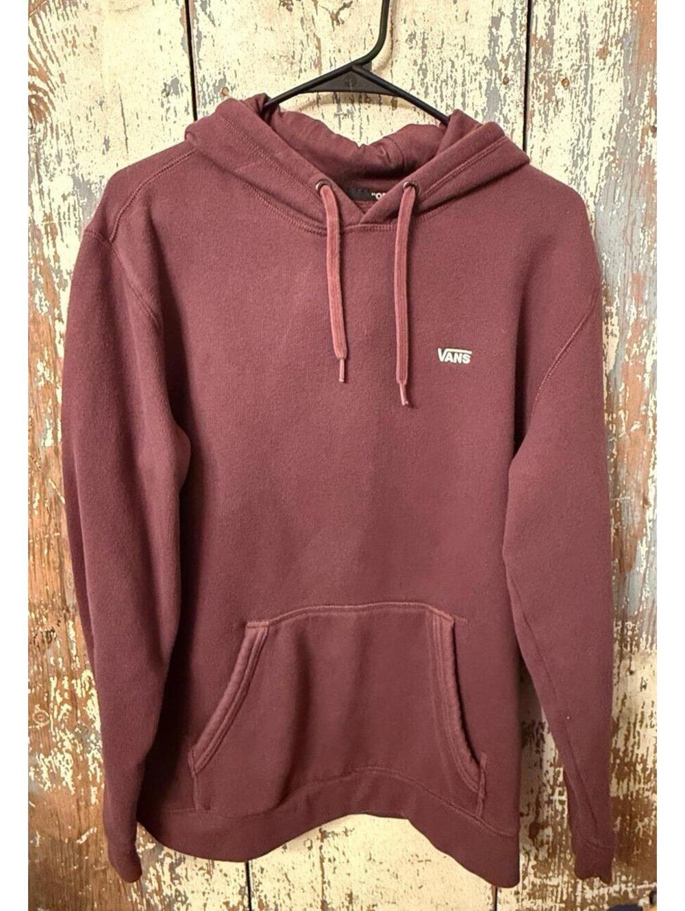 Mens Vans Burgundy Hoodie, size Medium
